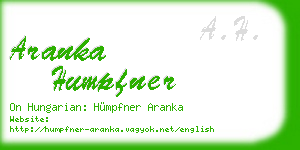 aranka humpfner business card
